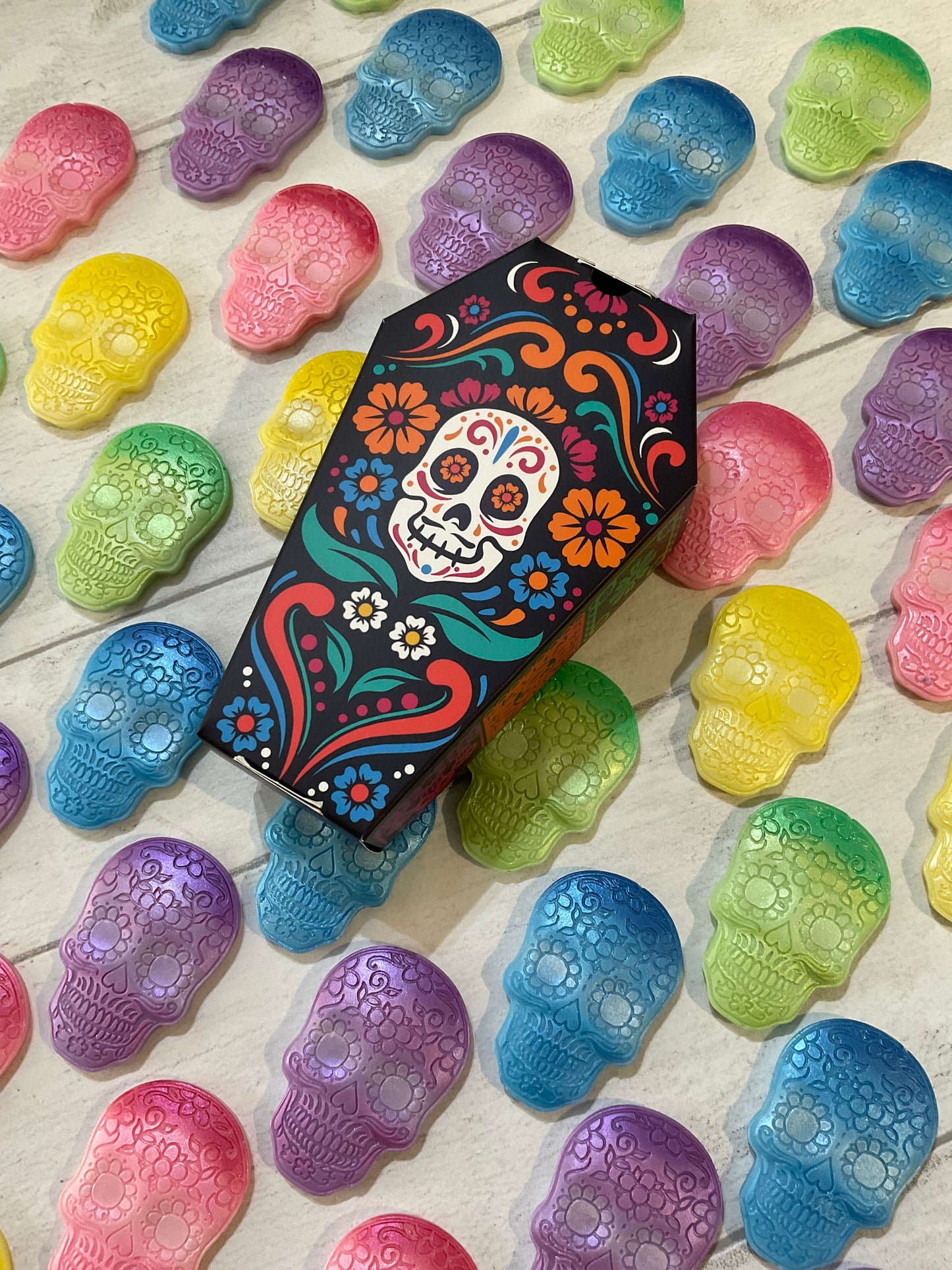 The Day Of The Dead Coffin ⚰️ with Sugar Skulls 💀