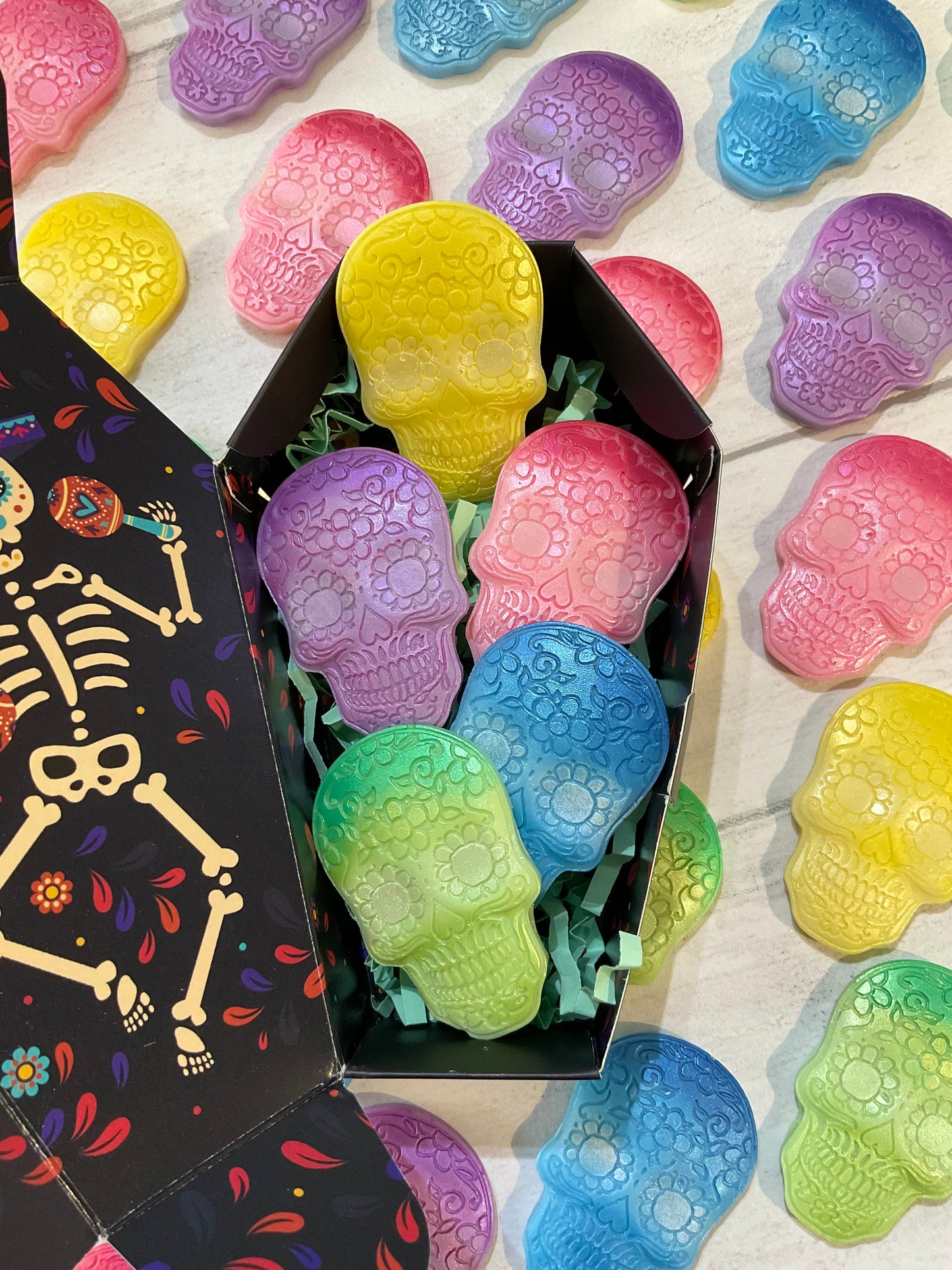 The Day Of The Dead Coffin ⚰️ with Sugar Skulls 💀