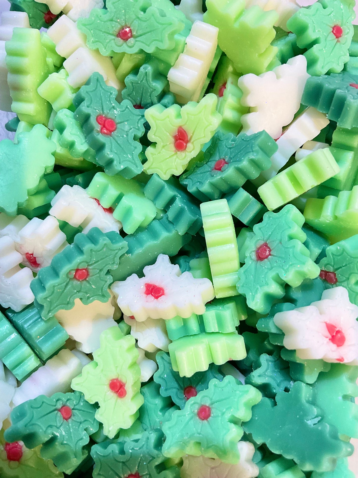 Holly Leaves Scoopies + Santa Disks🎄 Arctic Kiss