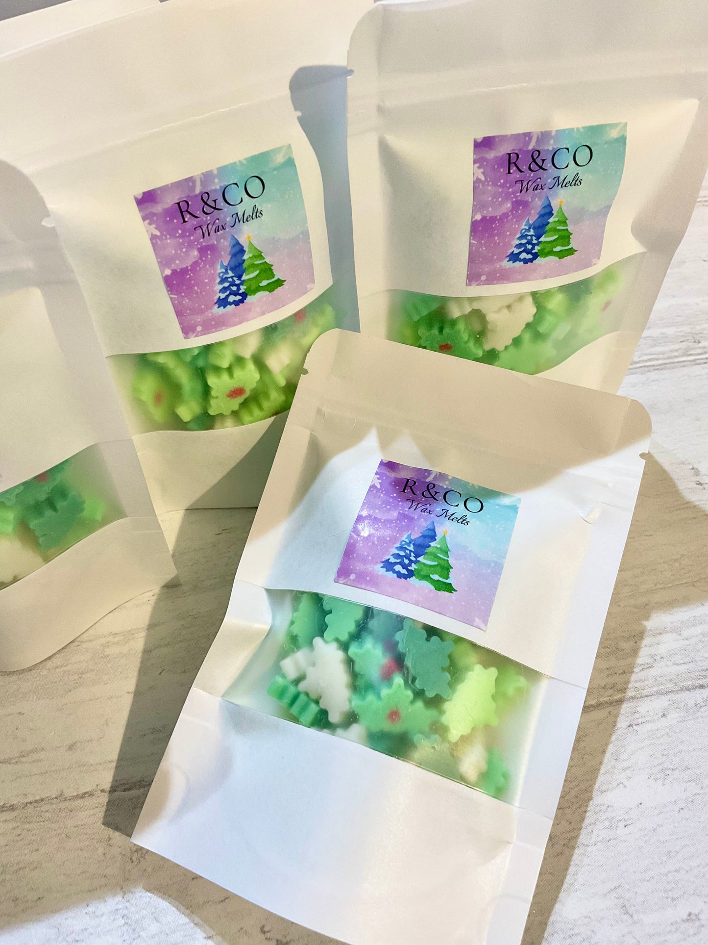 Holly Leaves Scoopies + Santa Disks🎄 Arctic Kiss